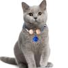 Kimono Pet Collar with Cedar Beads for Dogs and Cats, Adjustable, Comfortable, Chew-Resistant, Blue, 40 cm view 2