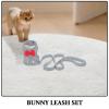 Adjustable Mesh Rabbit Harness and Leash with Bow view 3