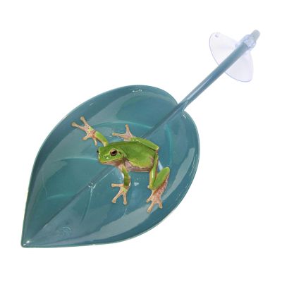 Leaf-Shaped Turtle Basking Area with Suction Cups
