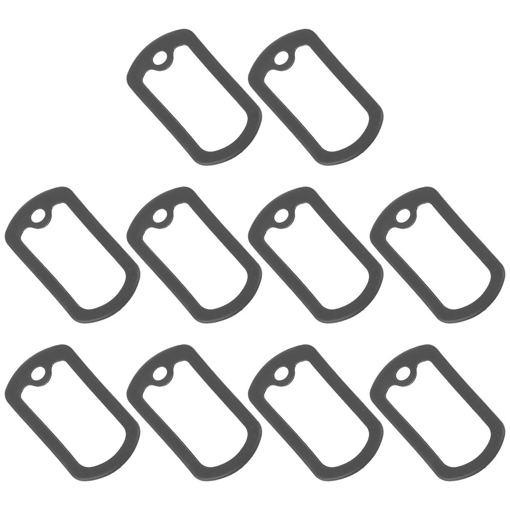 WATIIFUFU Dog Tag Covers, 10-Piece Silicone Set with Noise Reduction, Lightweight and Durable