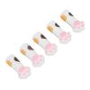 Xiuganpo Silicone Cuticle Scissor Protective Covers, Cat Paw Shape, 5-Pack, White view 3